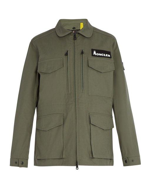 Matchesfashion.com 7 Moncler Fragment - Patch Down Coat - Mens - Green