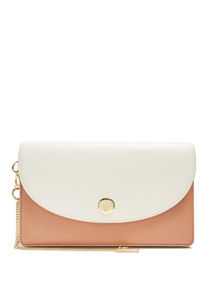 Diane Von Furstenberg Saddle Bi-colour Leather Clutch
