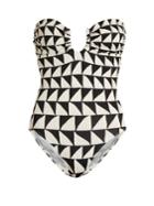 Kalmar Zigzag-print Bandeau Swimsuit