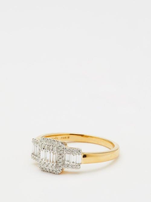 Perse - Diamond & 18kt Gold Ring - Womens - Yellow Gold
