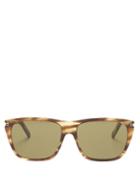 Matchesfashion.com Saint Laurent - Square Tortoiseshell-acetate Sunglasses - Mens - Tortoiseshell