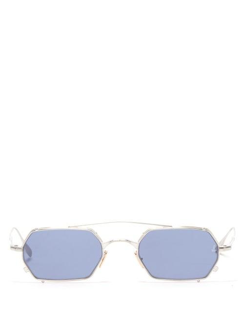 Mens Eyewear Jacques Marie Mage - Amboise Octagonal Titanium Sunglasses - Mens - Silver