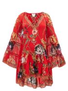 Camilla - Prima Donna Printed Silk-georgette Mini Dress - Womens - Red Print