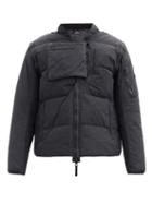 Matchesfashion.com Stone Island Shadow Project - Removable-sleeves Cotton-blend Down Jacket - Mens - Black