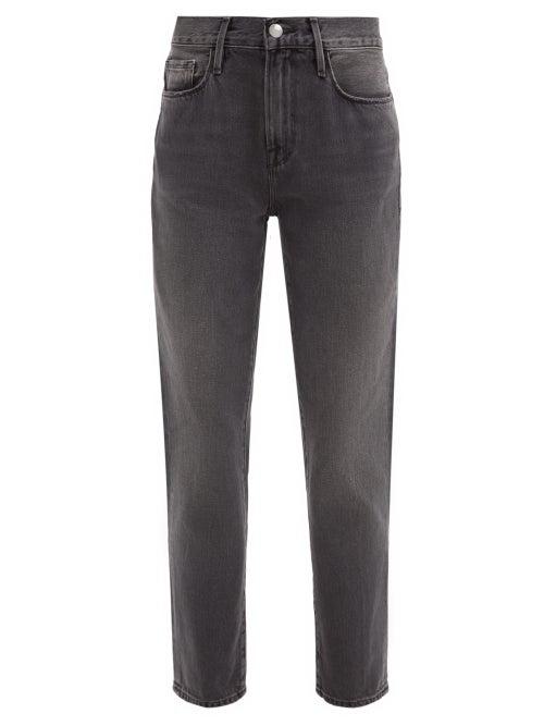 Matchesfashion.com Frame - Le Nouveau Straight-leg Jeans - Womens - Dark Grey