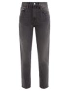 Matchesfashion.com Frame - Le Nouveau Straight-leg Jeans - Womens - Dark Grey