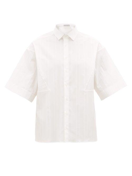 Matchesfashion.com Palmer//harding - Joseph Wide-sleeve Striped Cotton-blend Shirt - Mens - White
