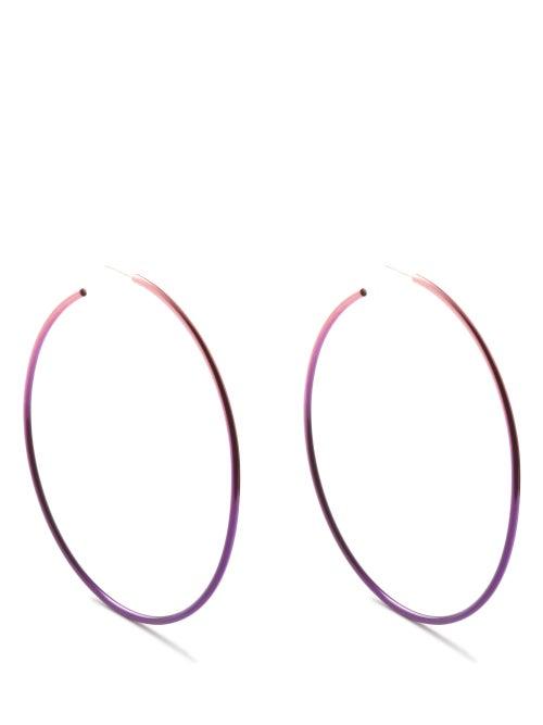 Isabel Marant - Ombr Hoop Earrings - Womens - Pink Multi