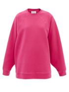 Raey - Oversized Raglan-sleeve Recycled-yarn Sweater - Womens - Fuchsia