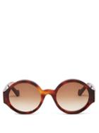 Matchesfashion.com Loewe - Story Round Tortoiseshell-acetate Sunglasses - Womens - Tortoiseshell