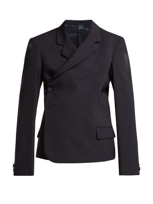 Matchesfashion.com Martine Rose - Wrap Blazer - Womens - Navy