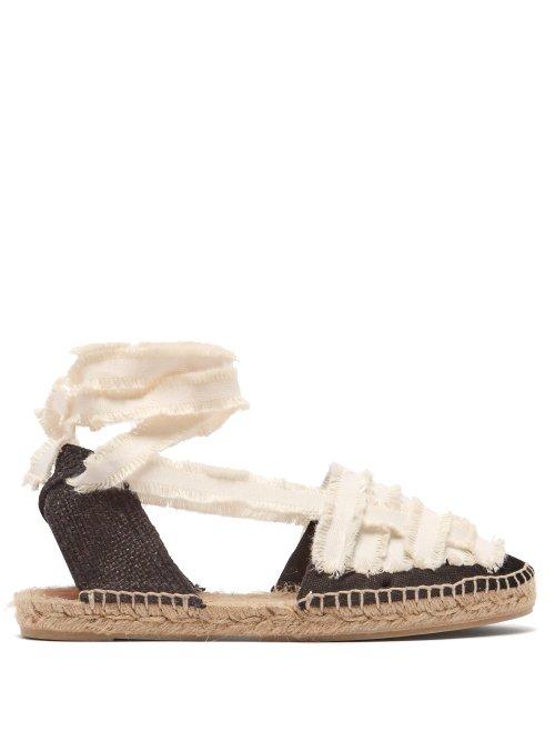 Matchesfashion.com Castaer - Jean Cotton Canvas Espadrilles - Womens - Black