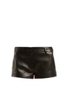 Saint Laurent Leather Hot Pants