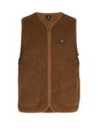 Matchesfashion.com Snow Peak - Wool Blend Fleece Gilet - Mens - Brown