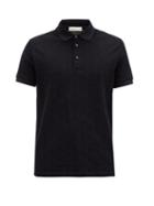 Matchesfashion.com Etro - Logo-jacquard Cotton-piqu Polo Shirt - Mens - Navy