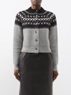 Khaite - Michaela Fair Isle Cashmere Cardigan - Womens - Multi