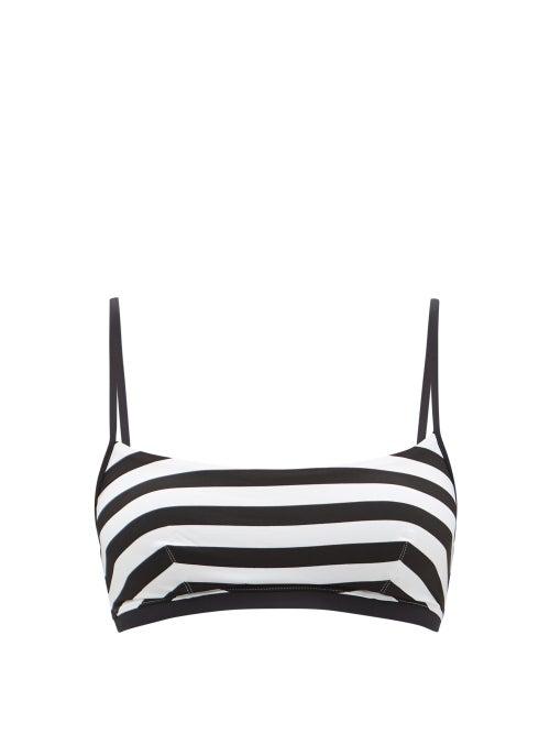 Matchesfashion.com Max Mara Beachwear - Superb Bikini Top - Womens - Black White
