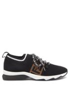Matchesfashion.com Fendi - Ff Mesh-jersey Trainers - Womens - Black Brown
