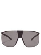 Matchesfashion.com Mykita - Yarrow Mh1 D Frame Metal Sunglasses - Mens - Black