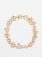 Sydney Evan - 15th Anniversary Diamond & 14kt Gold Bracelet - Womens - Gold Multi