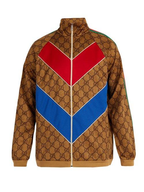 Matchesfashion.com Gucci - Gg Supreme Track Top - Mens - Brown