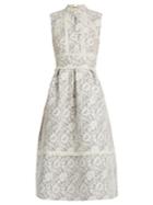 Erdem Zinaida Floral-lace Structured Dress