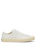 Mens Shoes Tom Ford - Cambridge Leather Trainers - Mens - White