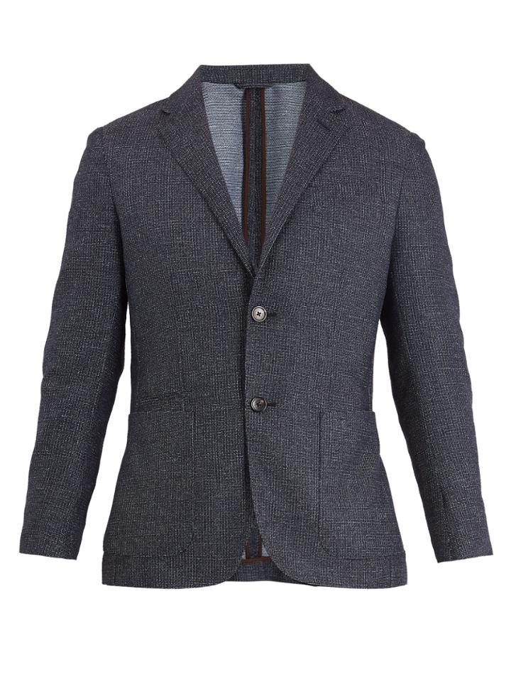 Zegna Sartorial Notch-lapel Wool-blend Blazer