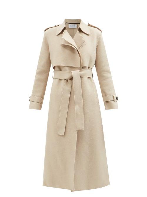 Harris Wharf London - Pressed-wool Trench Coat - Womens - Beige