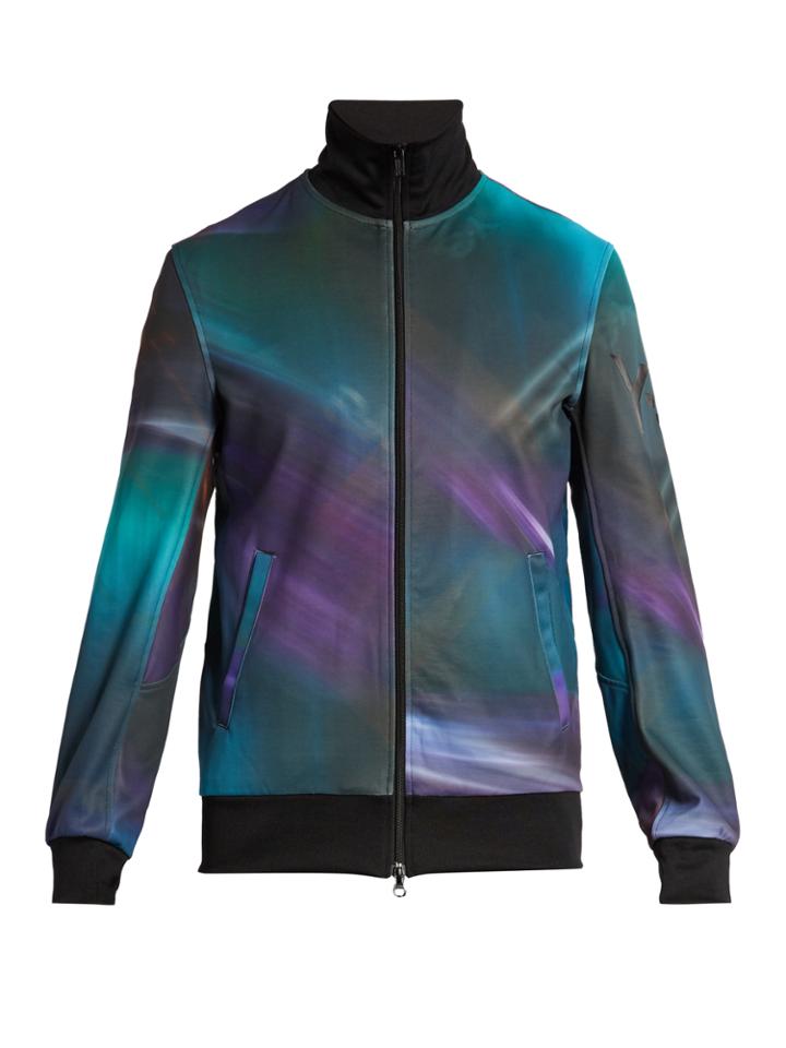 Y-3 Continuum-print Zip-front Track Top