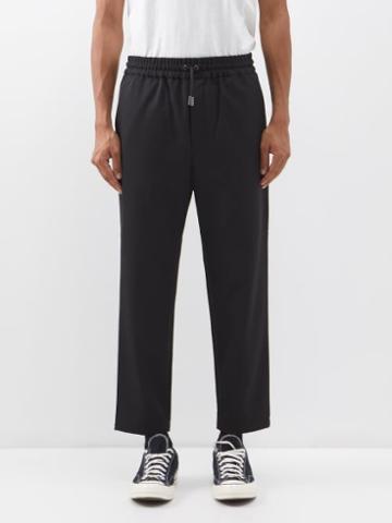 Maison Kitsun - Drawstring-waistband Trousers - Mens - Black