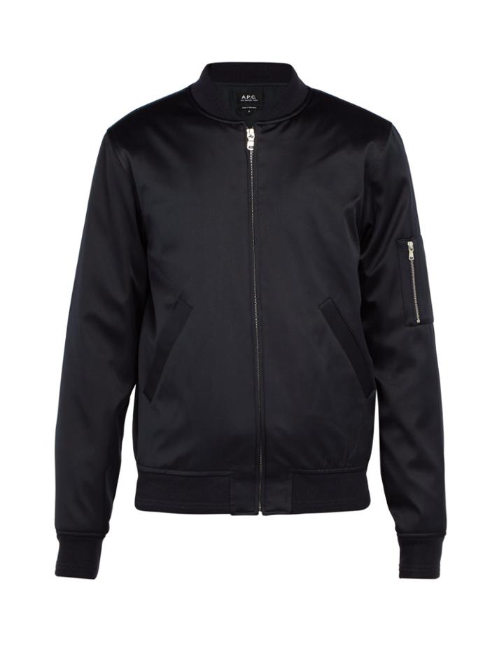 A.p.c. Tough Satin Bomber Jacket