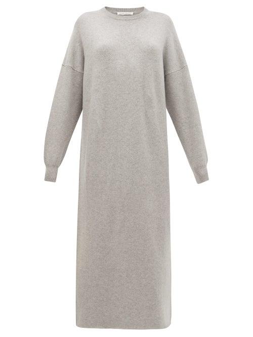 Matchesfashion.com Extreme Cashmere - No. 106 Weird Stretch Cashmere Dress - Womens - Grey