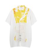 Matchesfashion.com Vetements - Dhl Crease Print Oversized Cotton Shirt - Mens - White Multi