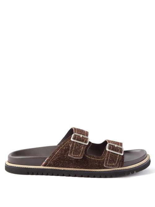 Paul Smith - Phoenix Textured-suede Sandals - Mens - Brown