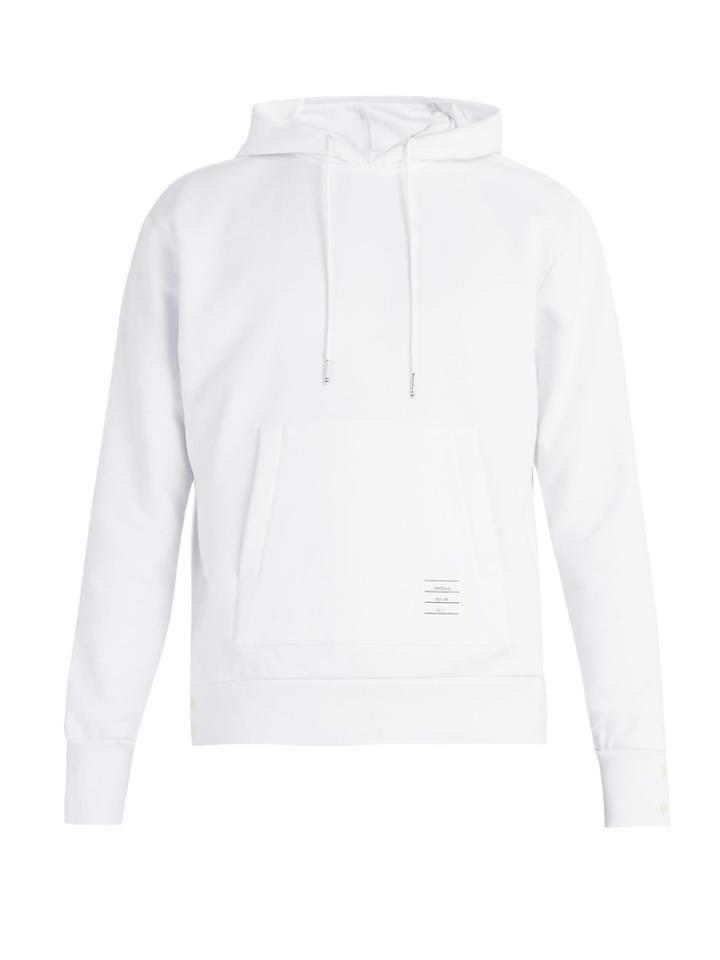 Thom Browne Stripe-trimmed Hooded Sweatshirt