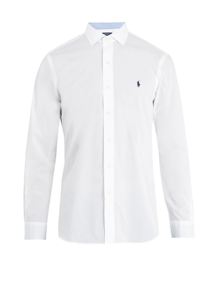 Polo Ralph Lauren Spread-collar Single-cuff Cotton Shirt