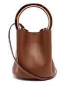 Matchesfashion.com Marni - Pannier Leather Bucket Bag - Womens - Tan