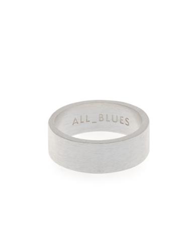 All Blues Brushed Silver Ring