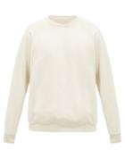Matchesfashion.com Les Tien - Crew-neck Brushed-back Cotton Sweatshirt - Mens - White