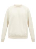 Matchesfashion.com Les Tien - Crew-neck Brushed-back Cotton Sweatshirt - Mens - White