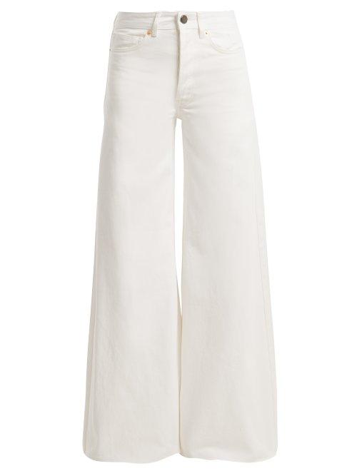 Matchesfashion.com Raey - Loon Wide Leg Jeans - Womens - White