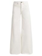 Matchesfashion.com Raey - Loon Wide Leg Jeans - Womens - White