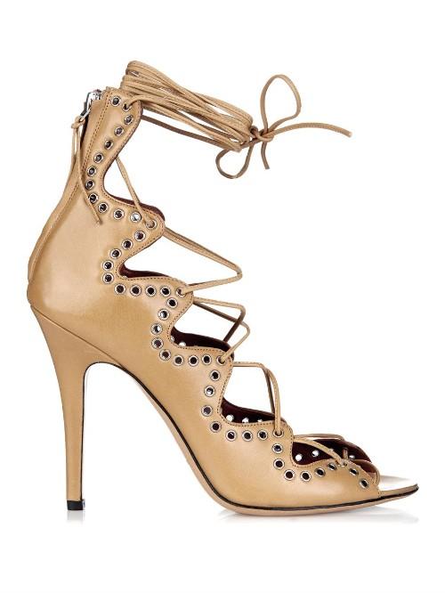Isabel Marant Lelie Lace-up Leather Sandals