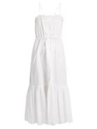 Mes Demoiselles Cute Square-neck Cotton Midi Dress