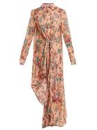 Matchesfashion.com Anjuna - Amanda Floral Print Cotton Dress - Womens - Pink Multi