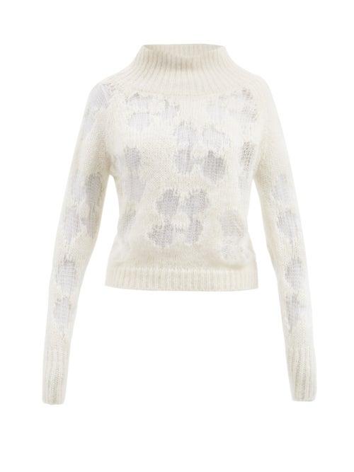 Cecilie Bahnsen - Gwen Hortensia Mohair-blend Sweater - Womens - Ivory