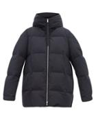 Matchesfashion.com Jil Sander - City Quilted Down Hooded Coat - Womens - Navy
