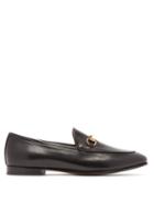 Matchesfashion.com Gucci - Jordaan Leather Loafers - Womens - Black