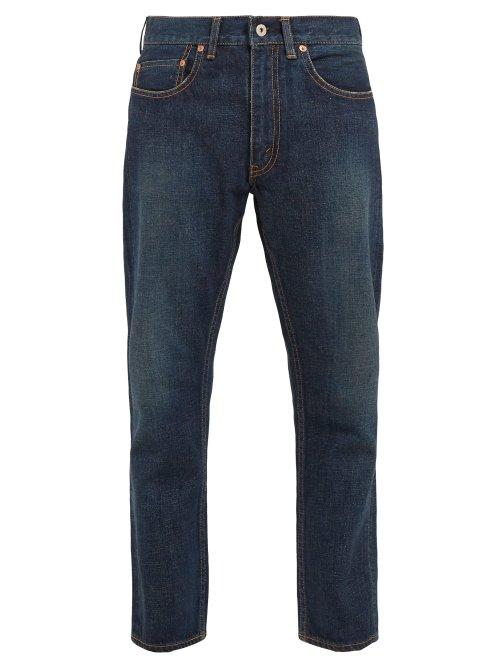 Matchesfashion.com Junya Watanabe - Mid Rise Straight Leg Jeans - Womens - Blue
